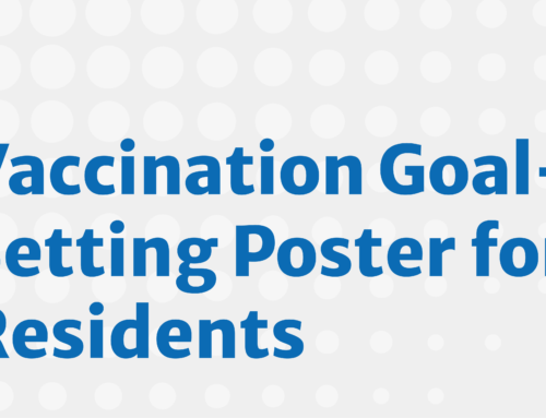 Vaccination Goal-Setting Poster for Residents